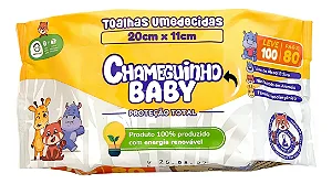 Toalha Umedecida Chameguinho Baby C/100