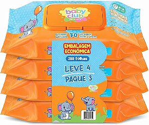 Promopack Lenço Umedecido Baby Club C/70x4=280 Unidades