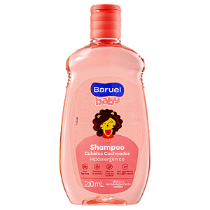 Shampoo Infantil Cabelos Cacheados 210ml Baruel Baby