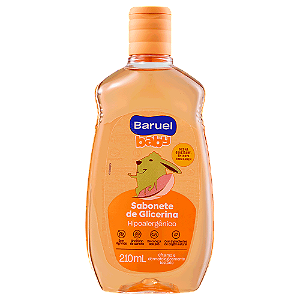 Sabonete Infantil Líquido Glicerina 210ml Baruel Baby