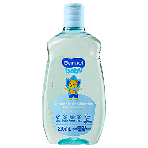 Sabonete Infantil Líquido Pele Delicada 210ml Baruel Baby