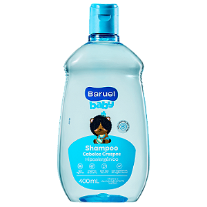 Shampoo Infantil Cabelos Crespos 400ml Baruel Baby