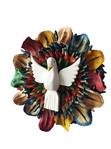 Mandala Divino Espitiro Santo 30 cm Colorido