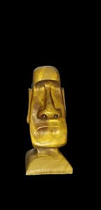 Moai Escultura Maciça Madeira