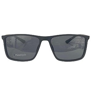 ÓCULOS DE SOL MASCULINO MR DOM FLEX QUADRADO POLARIZADO PRETO - 6153 C4 55X17 135
