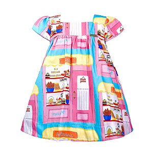 VESTIDO BEBÊ ESTAMPA PADARIA