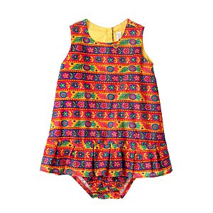 VESTIDO BEBÊ ESTAMPA PONTO RUSSO