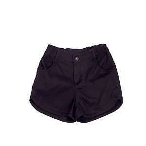 SHORT AZUL MARINHO COM BOLSO PESPONTADO