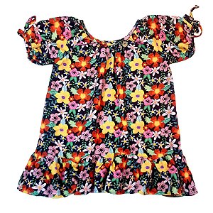 VESTIDO ESTAMPA FLORAL AQUARELADO