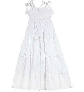 VESTIDO BABADOS BRANCO