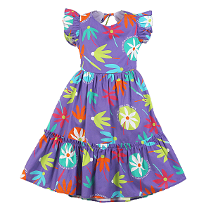 VESTIDO ESTAMPA O FUTURO É DA COR QUE A GENTE PINTA