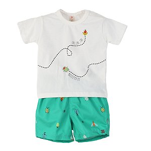 CONJUNTO ESTAMPA BICHINHOS NO JARDIM