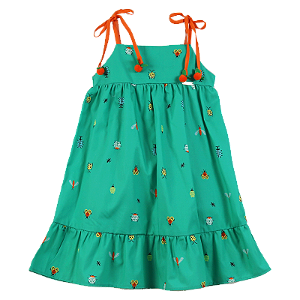 VESTIDO ESTAMPA BICHINHOS NO JARDIM