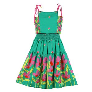 CONJUNTO ESTAMPA BRISA DE FLORES