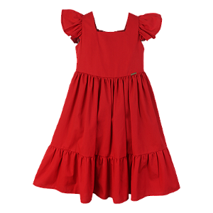 VESTIDO LISO VERMELHO