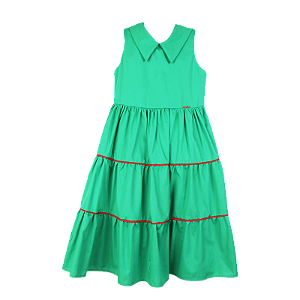 VESTIDO LISO VERDE