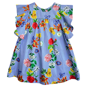 VESTIDO ESTAMPA FLOR DE HORTENCIA