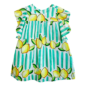 VESTIDO LIMÃO LISTRADO