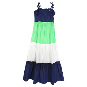 VESTIDO TRICOLOR