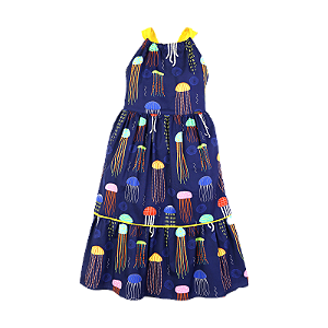 VESTIDO ESTAMPA ÁGUA VIVA