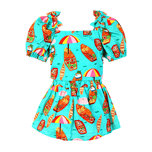 CONJUNTO ESTAMPA MERCADO FLUTUANTE