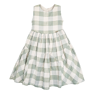 VESTIDO XADREZ VERDE