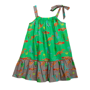 VESTIDO ESTAMPA BICHINHOS CRAFT VERDE