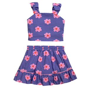 CONJUNTO FLOR CORAÇÃO GIZ DE CERA