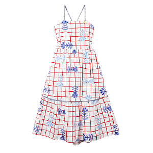 VESTIDO ESTAMPA FLOR NAVE