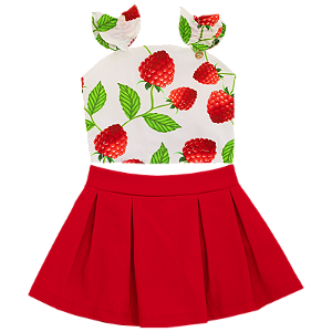 CONJUNTO SABOR FRAMBOESA FUNDO BRANCO