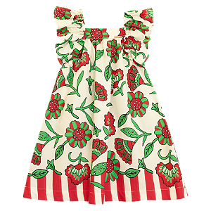 VESTIDO ESTAMPA FLORES DE NATAL