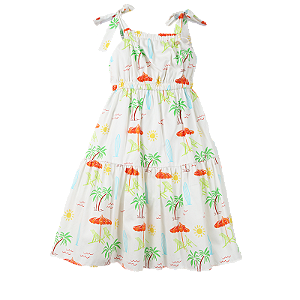 VESTIDO ESTAMPA DESENHANDO AS FERIAS