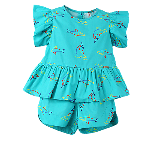 CONJUNTO ESTAMPA TUBARÃO