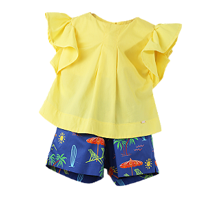 CONJUNTO ESTAMPA DESENHANDO AS FERIAS