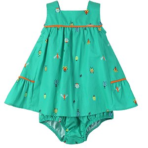 VESTIDO ESTAMPA BICHINHOS NO JARDIM