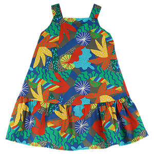 VESTIDO ESTAMPA ESCONDERIJO DO CAMALEÃO