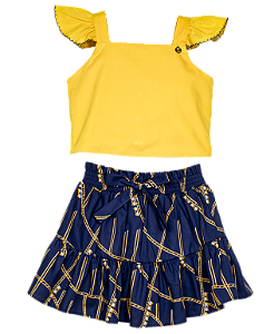 CONJUNTO ESTAMPA MONTANHA RUSSA AZUL