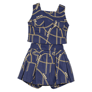 CONJUNTO ESTAMPA MONTANHA RUSSA AZUL