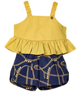 CONJUNTO ESTAMPA MONTANHA RUSSA AZUL