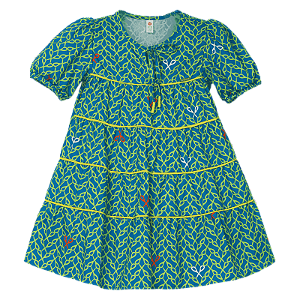 VESTIDO ESTAMPA DANÇA DAS TESOURAS