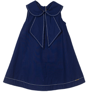 VESTIDO GALLES AZUL MARINHO