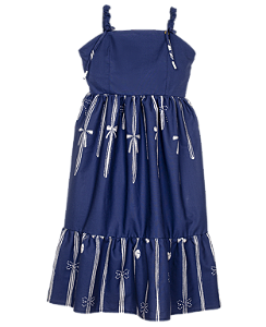 VESTIDO BARRADO A MAGIA DAS FITAS