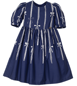 VESTIDO BARRADO A MAGIA DAS FITAS