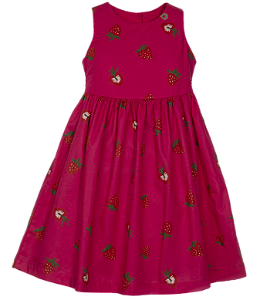 VESTIDO ESTAMPA MORANGO PINK