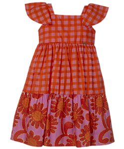 VESTIDO BORDADOS MÁGICOS FUNDO ROSA