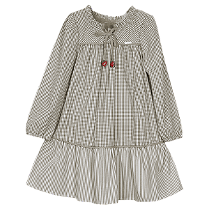 VESTIDO OXFORD XADREZ VERDE PISTACHE