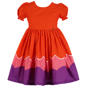 VESTIDO ESTAMPA ONDAS DIVERTIDAS