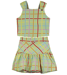 CONJUNTO QUADRICULADO MIL CORES
