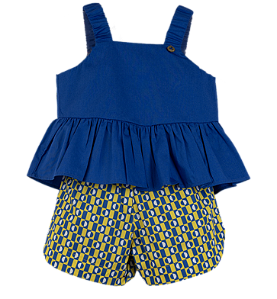 CONJUNTO PONTINHO DE LUZ AZUL E AMARELO