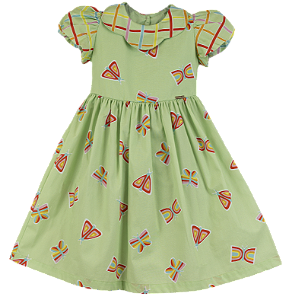 VESTIDO ESTAMPA BORBOLETA DE MIL CORES